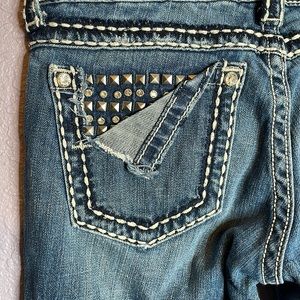Miss Me Embellished Distressed Bootcut Jeans